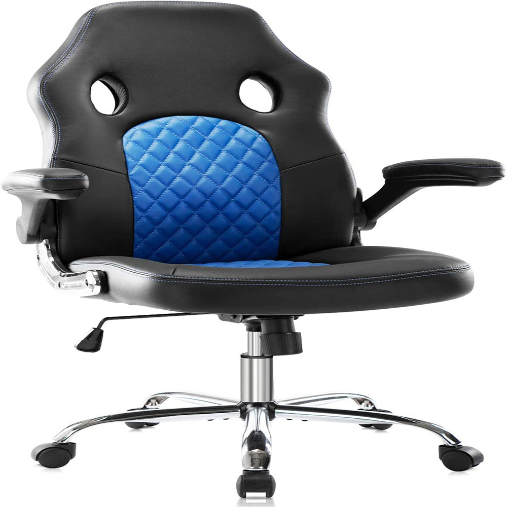 Office Chair PU Leather Computer Chair High Back Desk